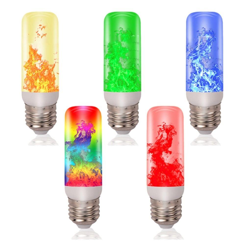 Waterproof LED Flicker Flame Light Bulb E27 Simulated Burning Lamp Dynamic Flame Bulb Easter