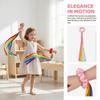 6Pcs Multicolor Wrist Streamers Multi-purpose Rainbow Dance Ribbons  Dance Party