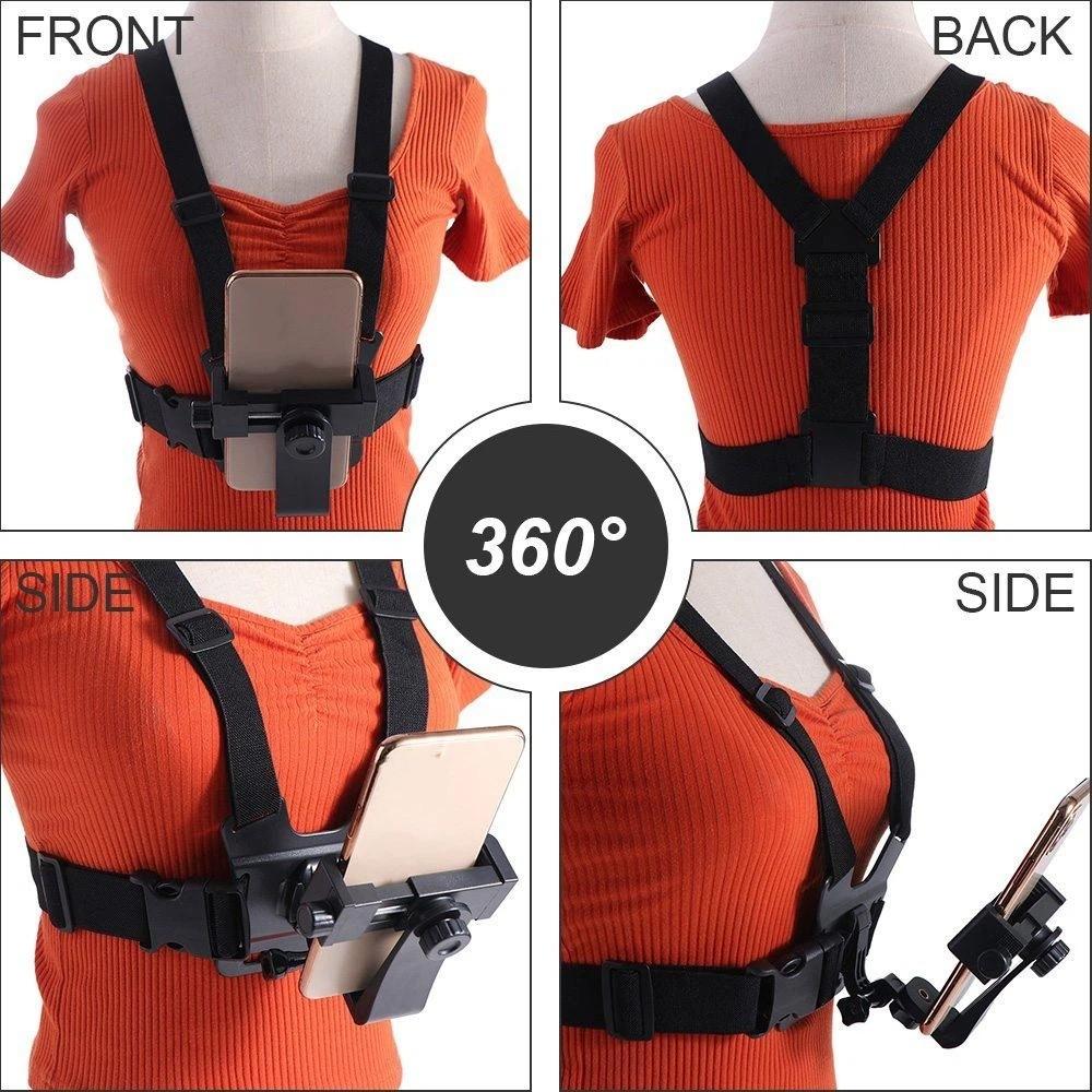 Strong Stability Chest Strap Fixation Bracket Mobile Phone Chest Strap Mount Sport Camera