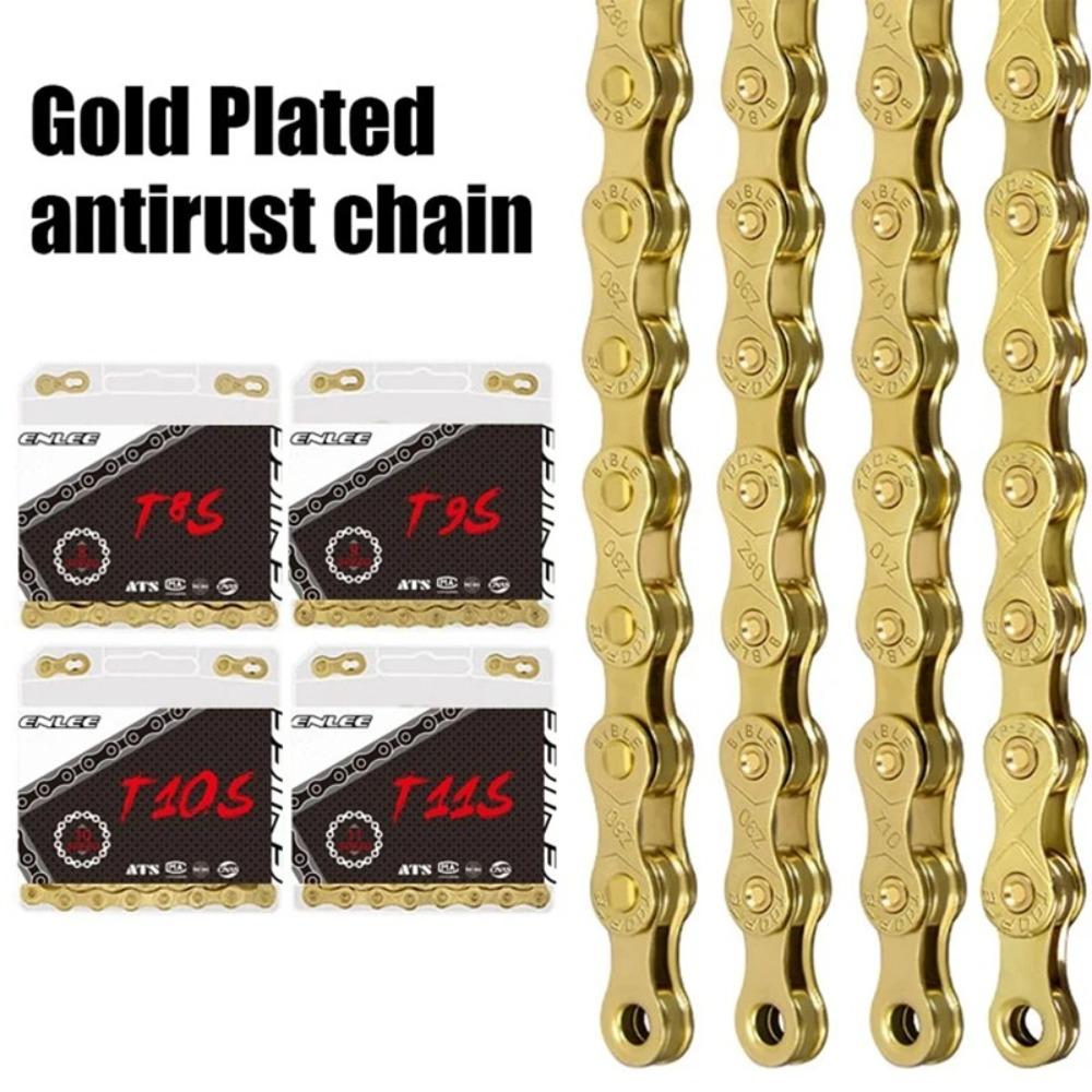 Gold Silver Bicycle Chain 8 9 10 11 12 Speed Cycling Accessories New MTB Road Bike Chains