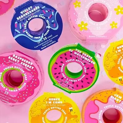 Насыщенный тройным маслом, отшелушивающий увлажняющий очищающий гель для душа с 3 натуральными маслами_Коллекция мочалок для тела Body Buffer