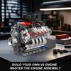 Mold King 10171 Technik V8 Двигатель Блок MOC Пропорциональный Блок Модель Двигатель Мини Двигатель Структура Блок Игрушки для Набора, Набор, Модель, 535+PCS Дети,