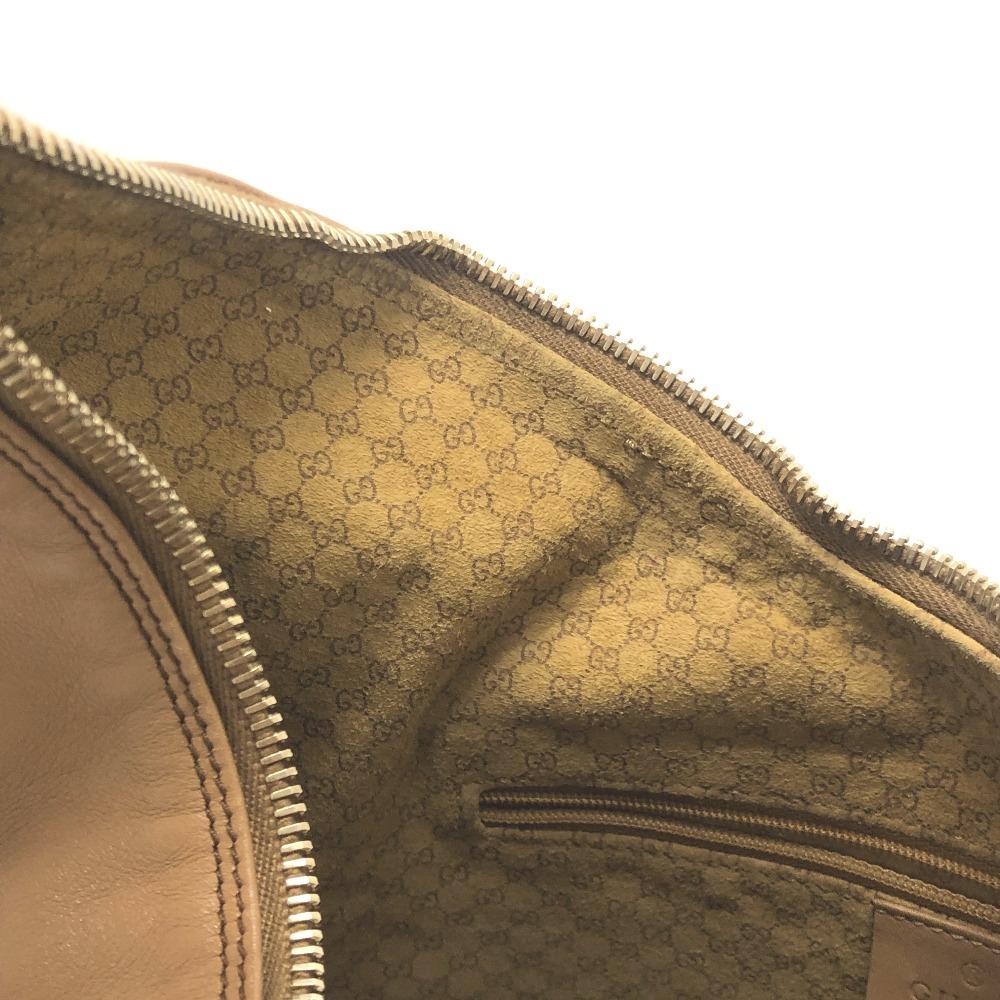 GUCCI 001-4288 logo One-shoulder bag Shoulder Bag Leather Brown