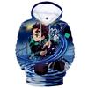 Kimetsu No Yaiba Demon Slayer Men's and Women's 3D Print Sweatshirts Casual Kids Hoodies for Boys Girls Pullover Anime Coat 6XL
