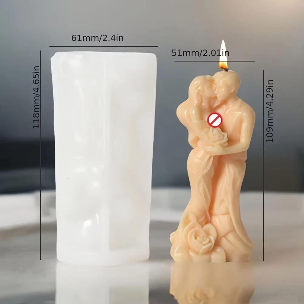 Силиконовые формы для объятий в День святого Валентина, ароматизированные свечи для влюбленных, гипсовая форма для поцелуя, розы, человеческого тела, свадебного декора