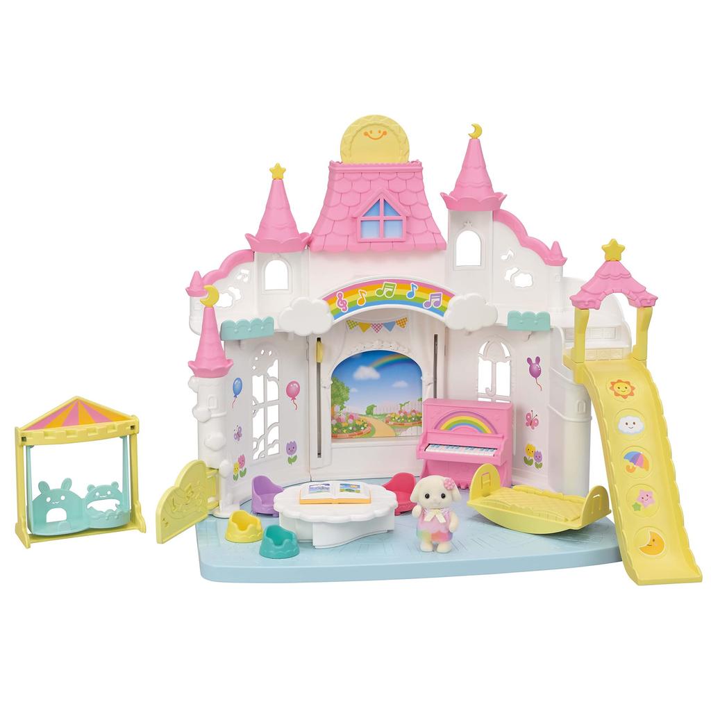 EPOCH Sylvanian Families Nursery Sun ST Mark Certified Toy Dollhouse for Ages 3 and Up "Everyone's Nursery" S-68