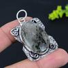Lodolite Quartz Gemstone Handmade 925 Sterling Silver Jewelry Pendant 2.13" B0W62