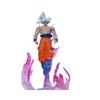 25 см Аниме Фигурка Dragon Ball Со Светом, Ультра Инстинкт, Саян Сон Гоку, ПВХ Скульптура, Декоративная Кукла, Коллекционная Модель