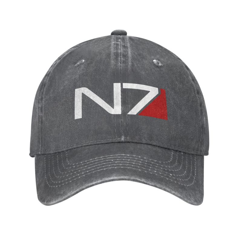 Модная хлопковая бейсболка для видеоигр Mass Effect N7, женская бейсболка унисекс, регулируемая на заказ унисекс, шляпа для папы, хип-хоп