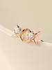 Минималистичные серьги-гвоздики 14K с кубическим цирконием