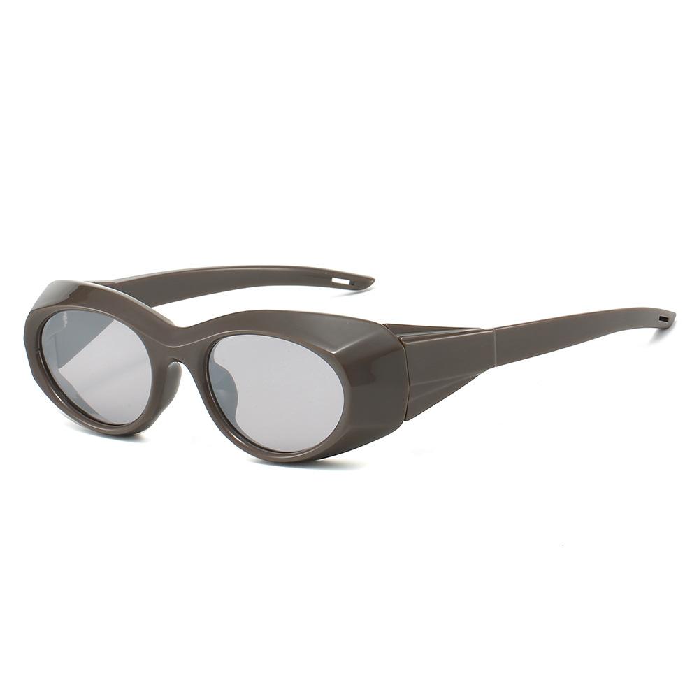 Retro Luxury Brand Design Oval Women Sunglasses New Futuristic Trend Punk Style Large Frame Men Sun Glasses Uv400