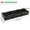 Raised Planter Grow Box Rectangular Flowerpot Elevated Garden Bed Garden Pots & Planters Vegetables Flowers Plants Grow Elevated
