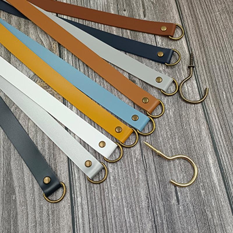 2 Pcs Leather Curtain Tiebacks Leather Curtain Buckle Creativity Curtain Holdbacks European Classic Retro Curtain Ties