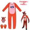 Five At Nights Freddys Cosplay Jumpsuit Halloween Costum Outfit Party Kids Fans