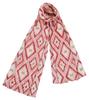 Yamamoto Jin Shoten TOIRO Gauze Handkerchief, Kasuri Pattern, Red B [1815-B], UV Protection, Simple, Modern, Made In Japan