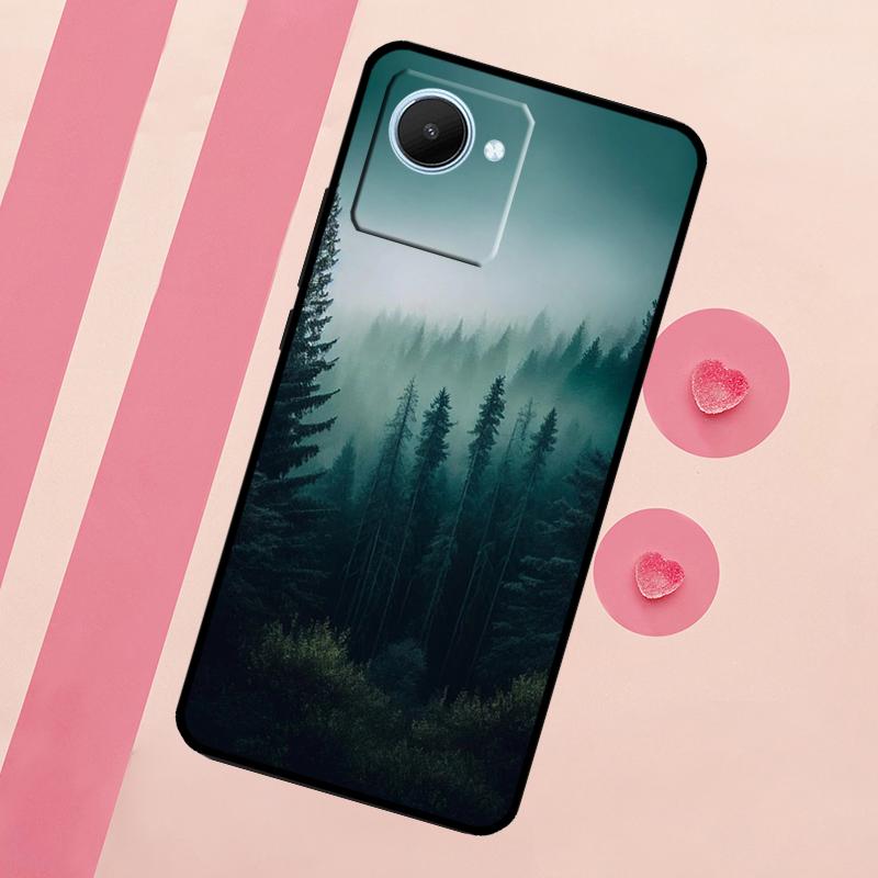Красивый чехол с изображением горного леса для Realme 11 Pro Plus 10 9 GT Neo 5 3 3T C11 C15 C25s C21Y C30 C31 C33 C35 C53 C55