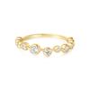 ANIA HAIE Gold Bezel Cubic Zigzag 925 Silver Ring R065-01G