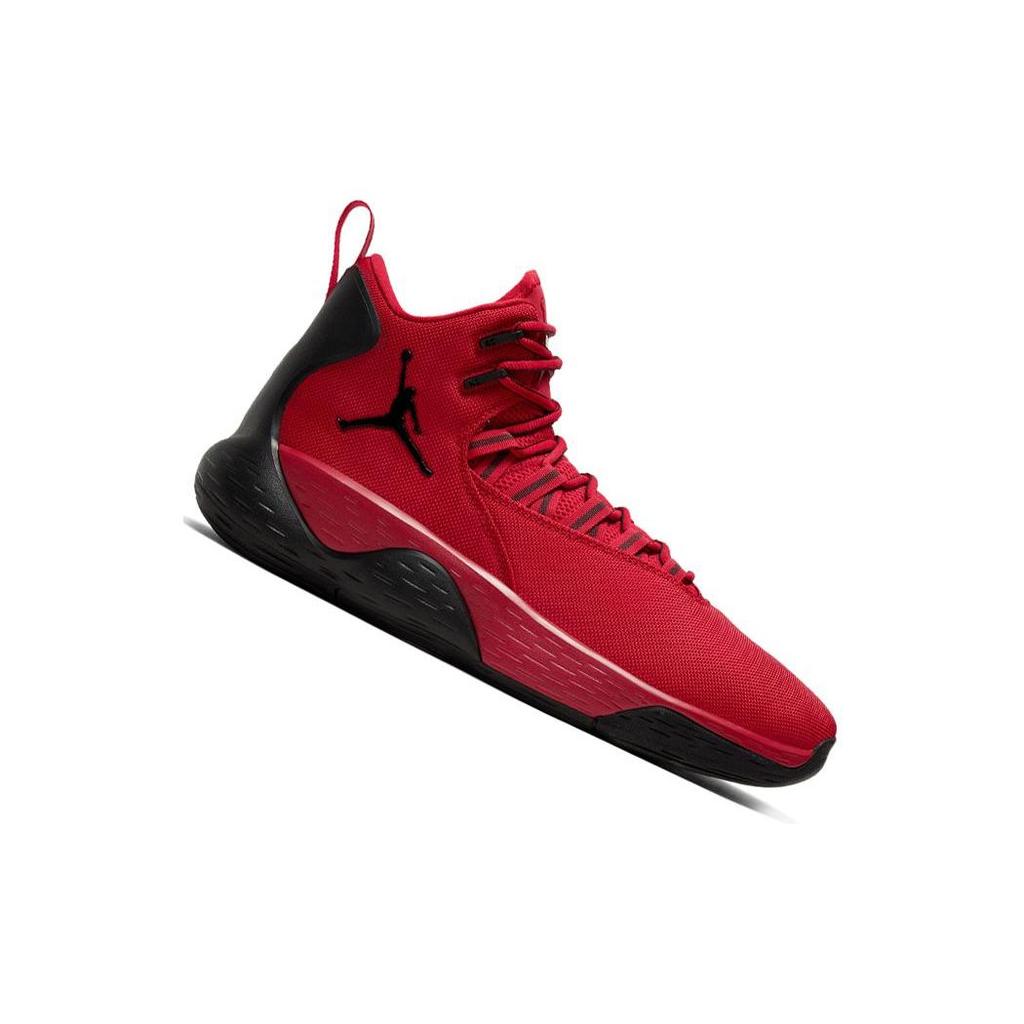 Air Jordan Super Fly MVP PF Удобные Спортивные Амортизирующие Нескользящие Баскетбольные Кроссовки с Высоким Голенищем Мужские кроссовки Красный Черный AR0038-601