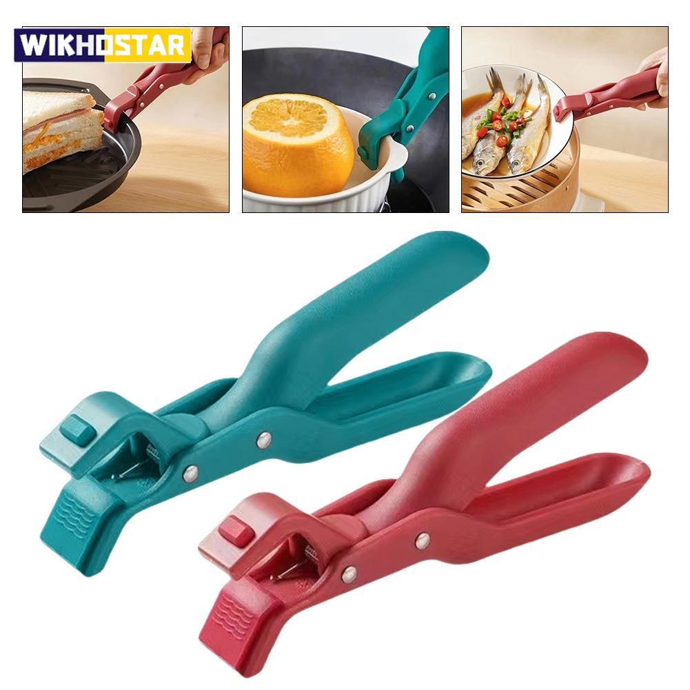 Anti-scalding Dish Plate Gripper Clips Tongs Clamp Holder for Moving Hot Plate or Bowls Out From Pot Microwave Oven