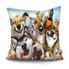 Наволочка для домашнего декора с милыми животными, пляжная забавная собака, наволочка для автомобиля, дивана, домашний декор, наволочка, полиэстеровая подушка