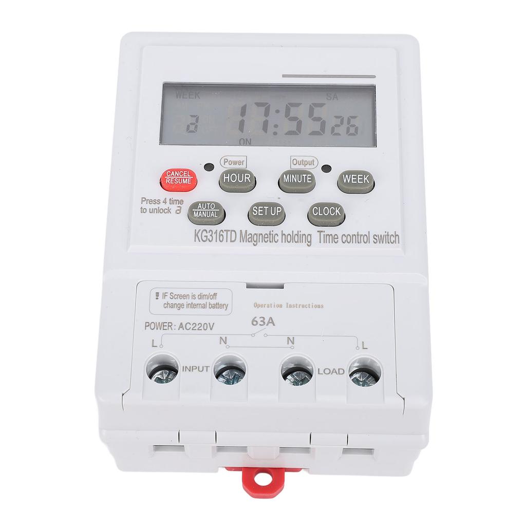 Переключатель управления временем 7-дневный программируемый микрокомпьютер автоматический цифровой таймер для бытовой техники DIN 