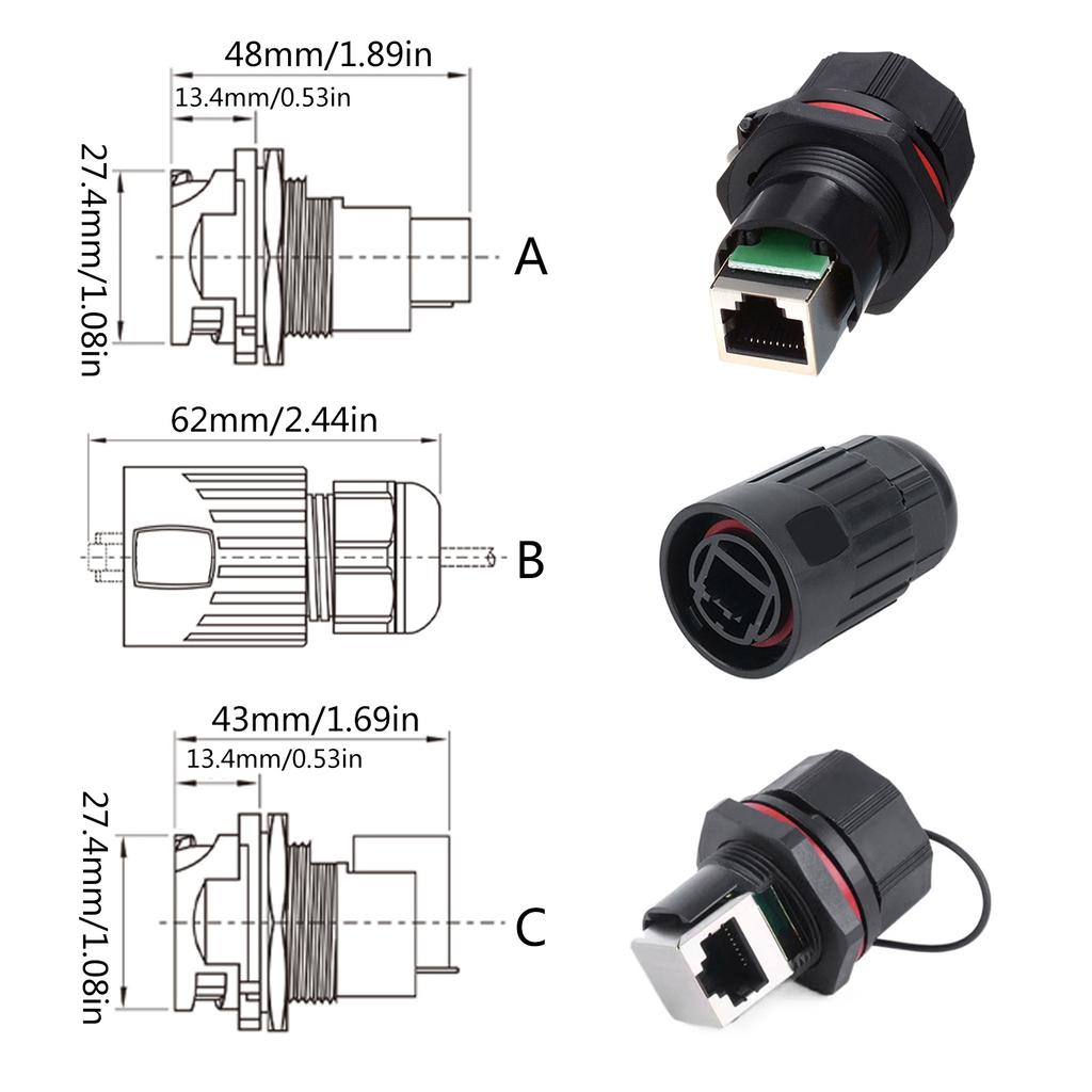 Промышленное водонепроницаемое решение Интернет-разъем Эффективная передача данных Разъем, защищенный от атмосферных воздействий Подходит для WEIPU