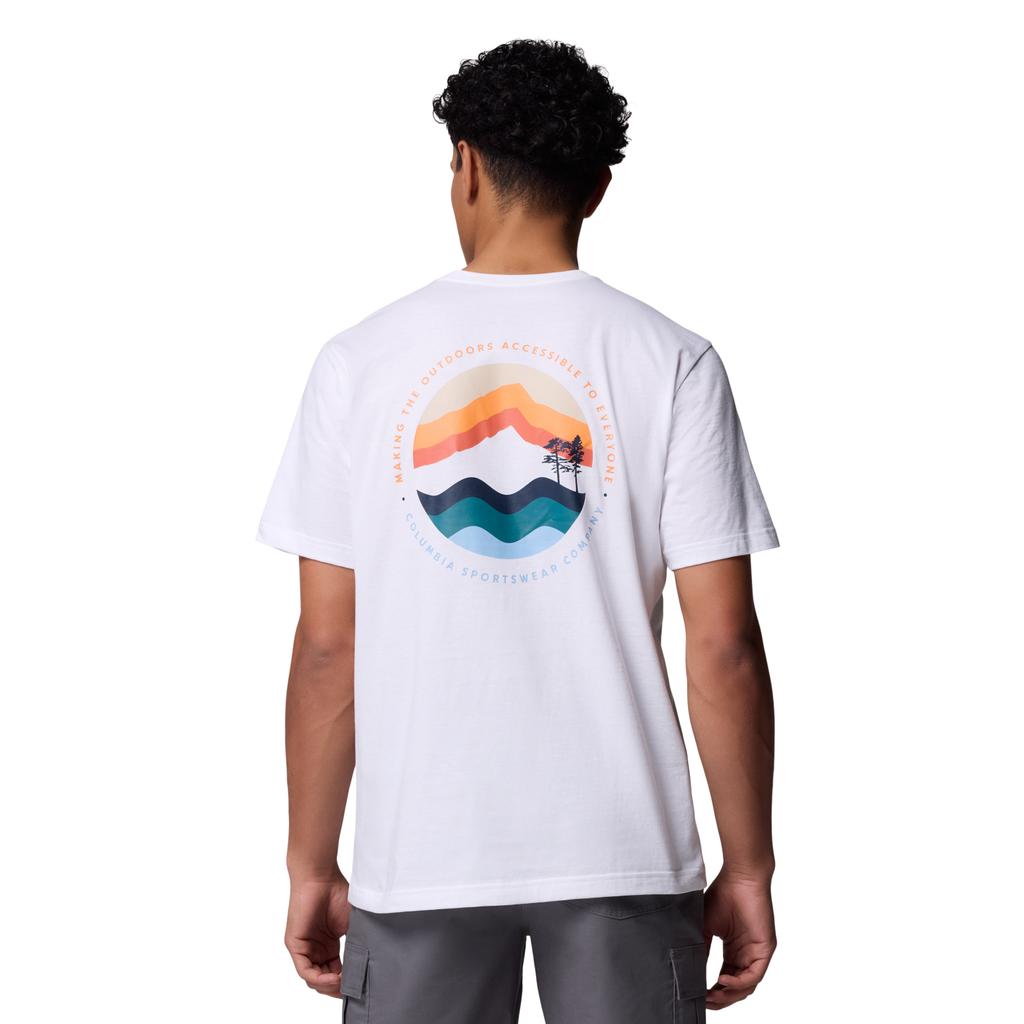 Columbia Kettle River Outdoor Tee, Mens White T-shirt