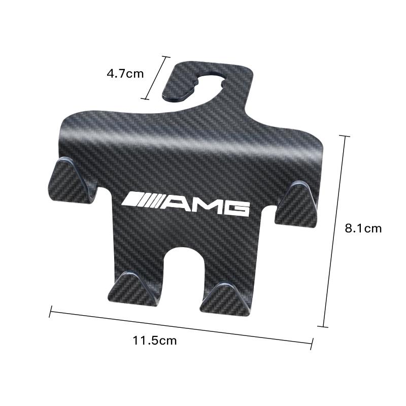 IXEA6 Double Head Hooks Car Seat Back Storage Hook For Mercedes Benz AMG W205 W204 W206 W213 W212 W211 W222 W221 W177 W176 X253 X254 W