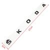AAAAR1 3D ABS Car Rear Emblem Trunk Badge Sticker for Skoda Octavia Kodiaq Karoq Superb Rapid Fabia Kamiq Yeti Letter Logo Accessories