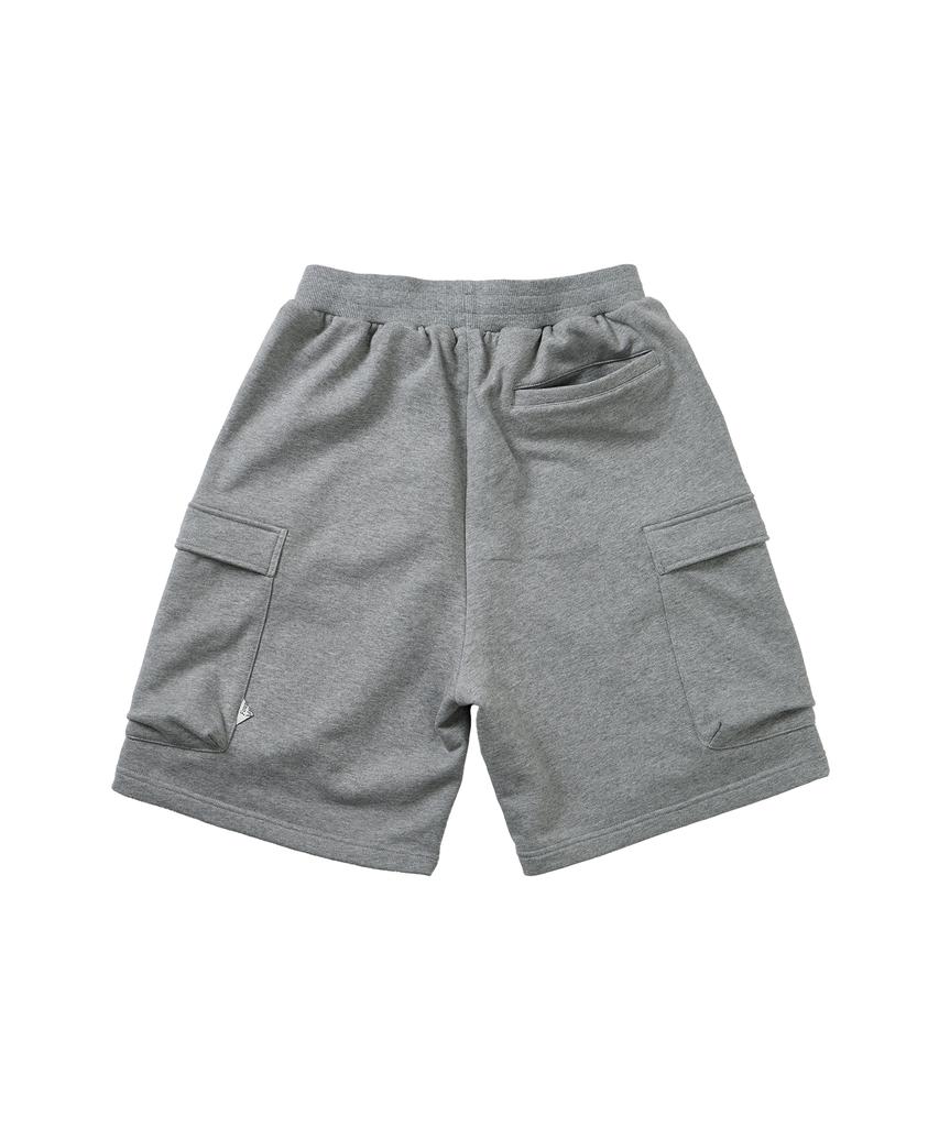 FOUNDPOCKET Широкие спортивные шорты Меланжево-серые