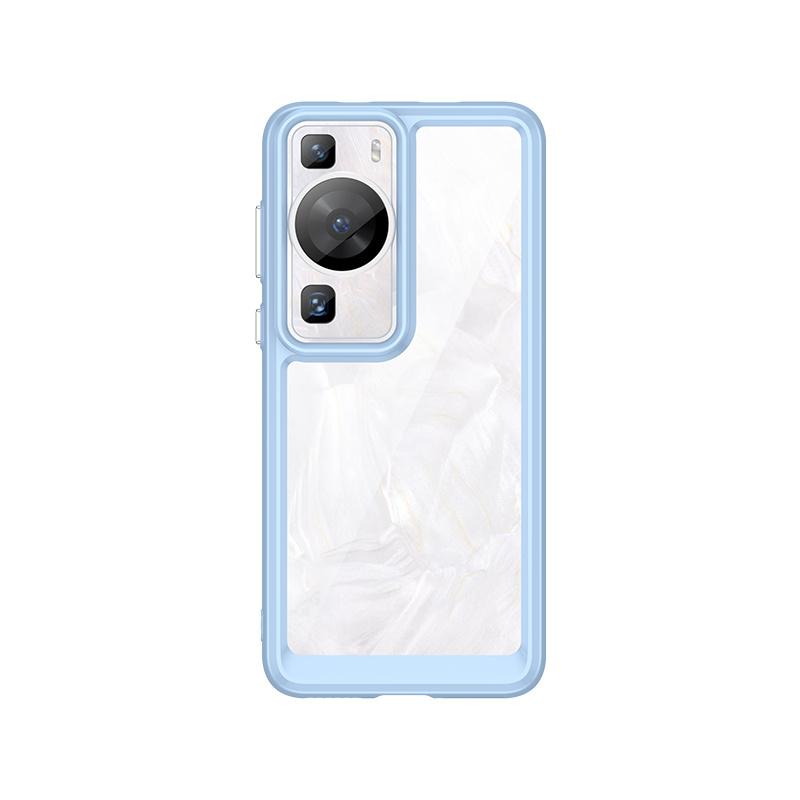 Для Huawei P60 Pro Чехол Чехол Huawei P60 P 60 Pro Capas Прозрачный бампер Ударопрочный Цветная рамка Прозрачные Fundas Huawei P60 Pro