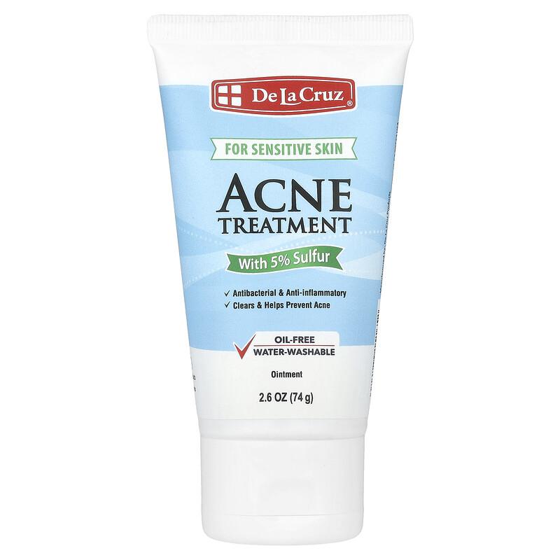 Acne Treatment Ointment with 5% Sulfur, For Sensitive Skin, 2.6 oz (74 g)