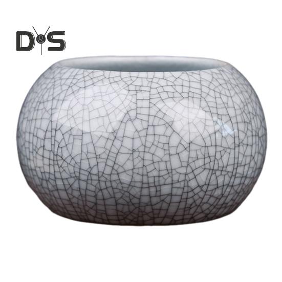 Керамическая чаша для выращивания лотоса, круглый мини-горшок для цветов, глазурованная чаша для бонсай, горшок для посадки щитолистника, небольшие гидропонные растения