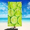 Summer Beach Towel Lemon Print Quick-Drying Bath Towel Outdoor Summer Swimming Bath Towel Sports Towel