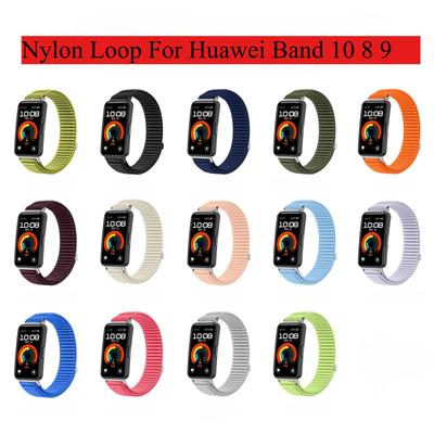 Нейлоновый ремешок-петля для Huawei Band 10 8 9, спортивный браслет для Huawei Band 10 9 8, аксессуары для смарт-часов, наручный ремешок Correa
