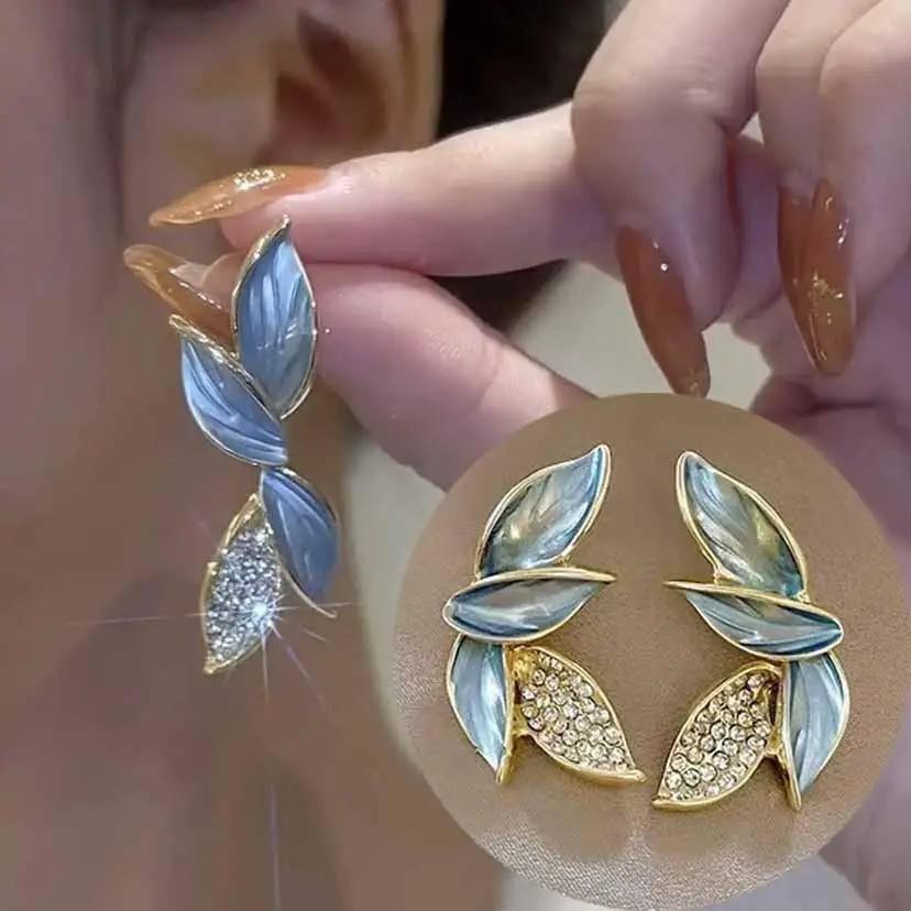 Серьги-цветы из кристаллов на серебряной основе 925 пробы, корейская мода, для женщин, ювелирные изделия, трендовые, роскошные, женские, французские, с жемчугом