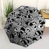 1pc Raccoon Pattern Automatic Open/Close Umbrella - Compact Travel Umbrella, 8-Rib Heavy-Duty Construction, Ideal Gift, Outdoor Accessory046