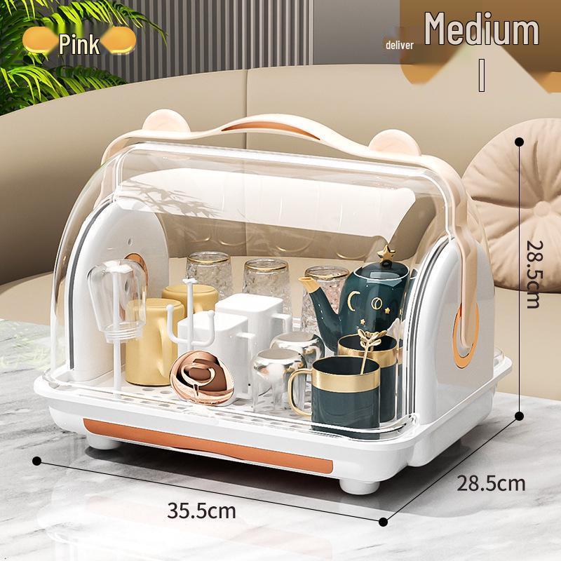 Пылезащитный настольный подстаканник и поддон для сушки стаканов и чайных чашек