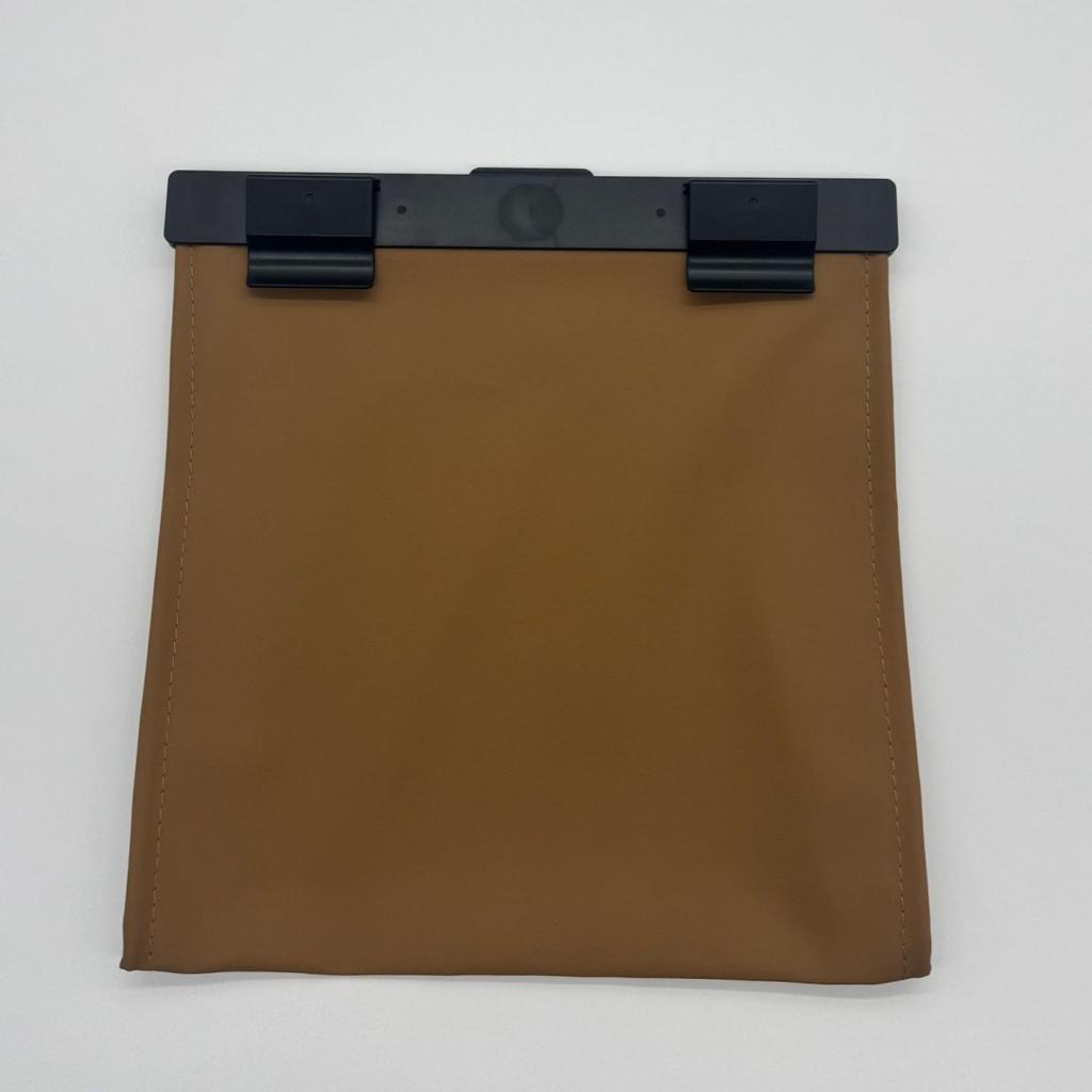 Car Leather Garbage Storage Bag Rear Seat Back Hanging Magnetic Folding Storage Bag Car Interior Supplies