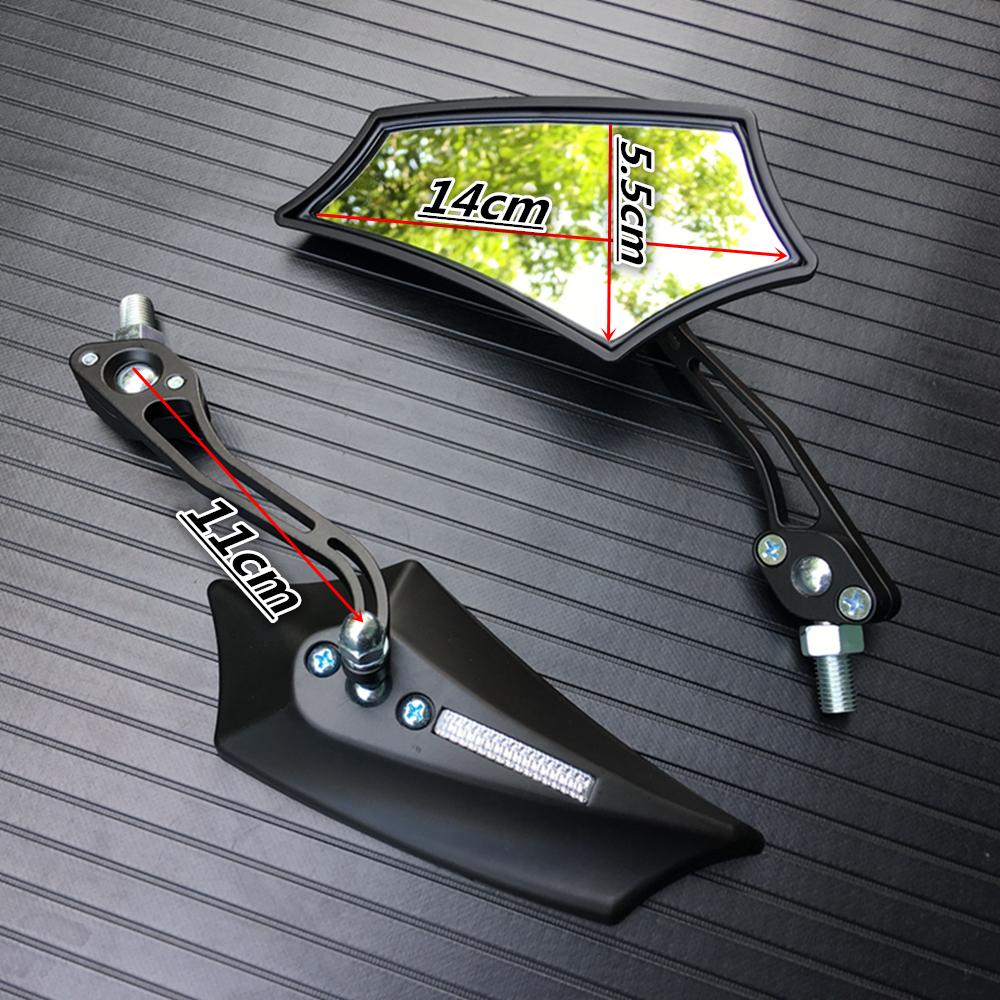 Для Suzuki Yamaha BMW универсальное 8 мм 10 мм зеркало заднего вида для мотоцикла ATV внедорожный байкерский мотоцикл