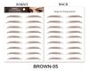 Brow Sticker 4D Hair Like Eyebrows Makeup Waterproof Eyebrow Tattoo Sticker Long Lasting Natural Fake Eyebrow Stickers Cosmetics