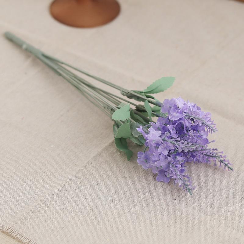 Искусственный цветок шелковый фиолетовый лаванда домашний уличный садовый декор букет поддельный свадебный рождественский день аксессуары для вечеринки