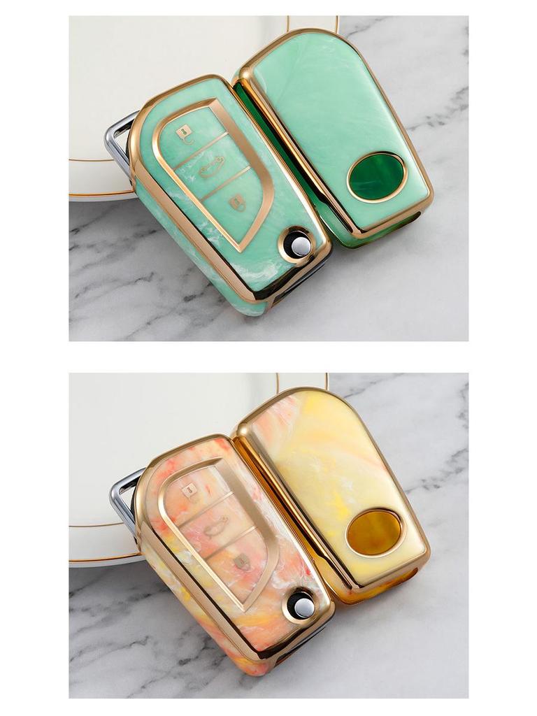 Чехол для ключа Toyota для RAV4, Camry, Reiz, Levin, Corolla, Highlander - Складная застежка для мужчин и женщин