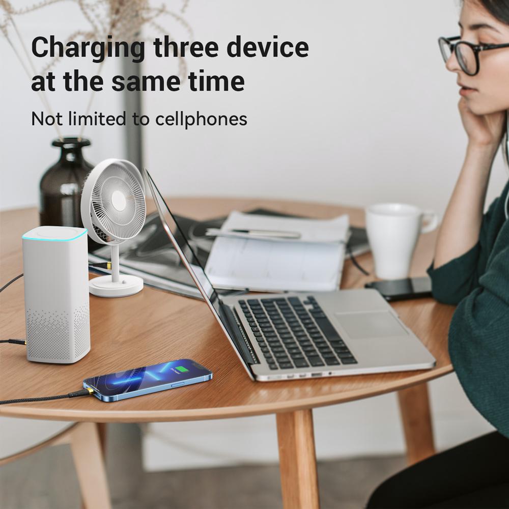 3 In 1 USB Charge Cable 6A 100W for Huawei/Honor Portable Micro USB TypeC Cable Charging Cable For iPhone 14 Samsung