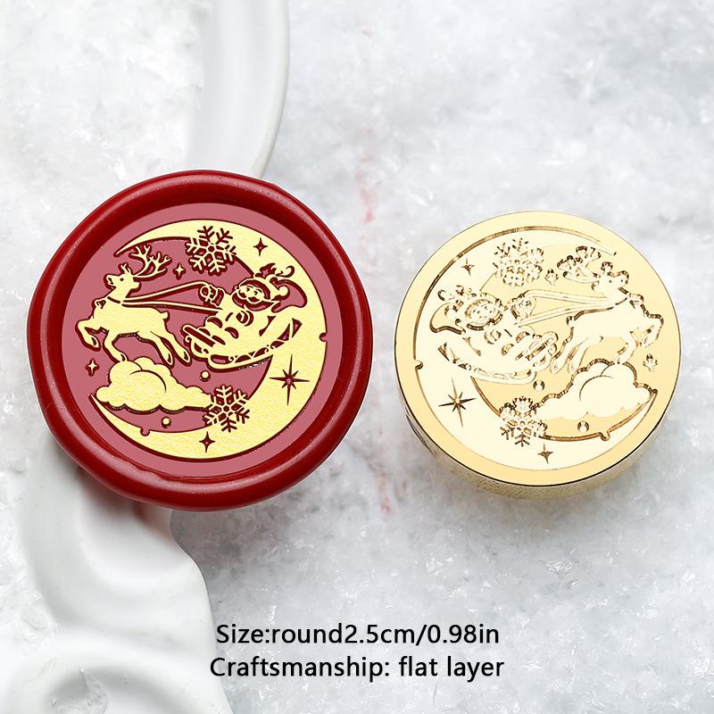 На Рождество Снежинка Снеговик Сургучные печати DIY Скрапбукинг Восковая печать Штамп Принадлежности для рукоделия Новый год Рождество DIY Подарок