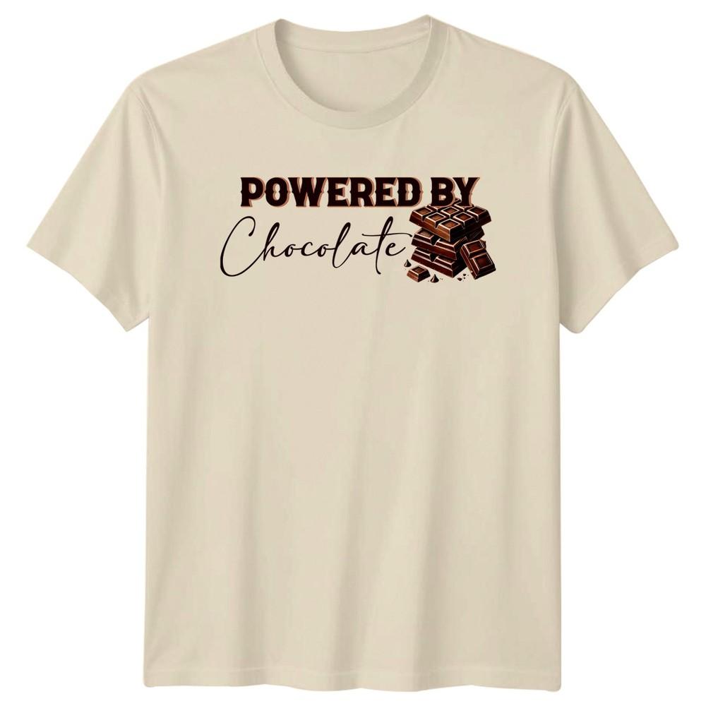 Powered By Chocolate TShirt Chocolate Lover Foodie