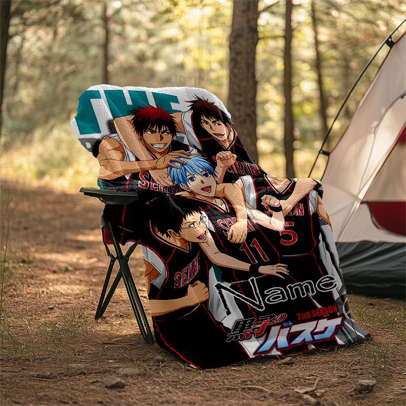 Personalized Custom Name Blanket - Kuroko's Basketball Print Design,Blanket for Sofa,Bed,Travel,Camping - Soft and Warm, Great Gift