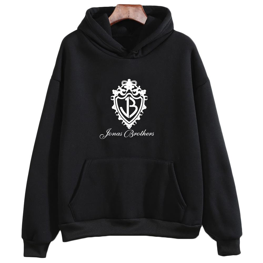 Jonas Brothers Classic Logo Hoodies Graphic Print Sweatshirts Men Women Long Sleeve with Hooded Pullovers Fashion Tops