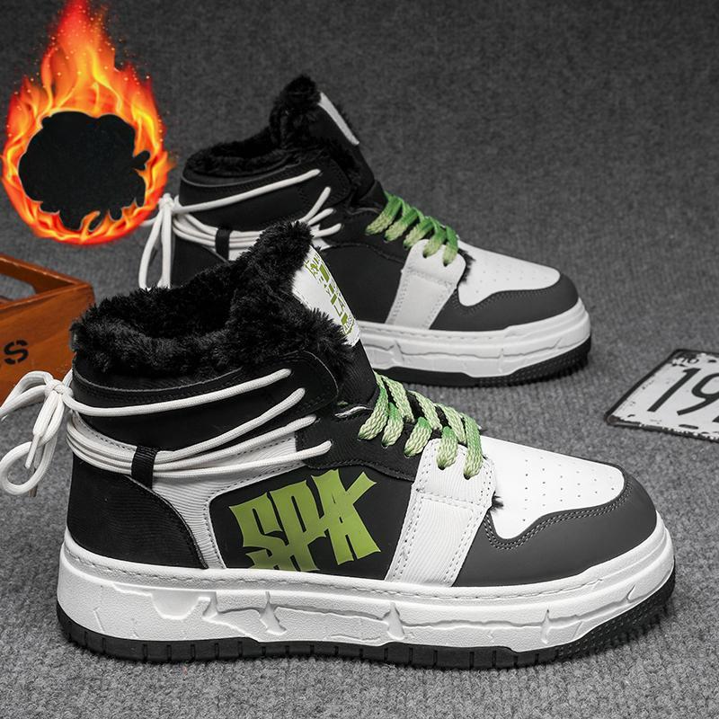 Новые мужские осенне-зимние классические модные высокие толстые подошвы для скейтбординга удобные мягкие баскетбольные кроссовки
