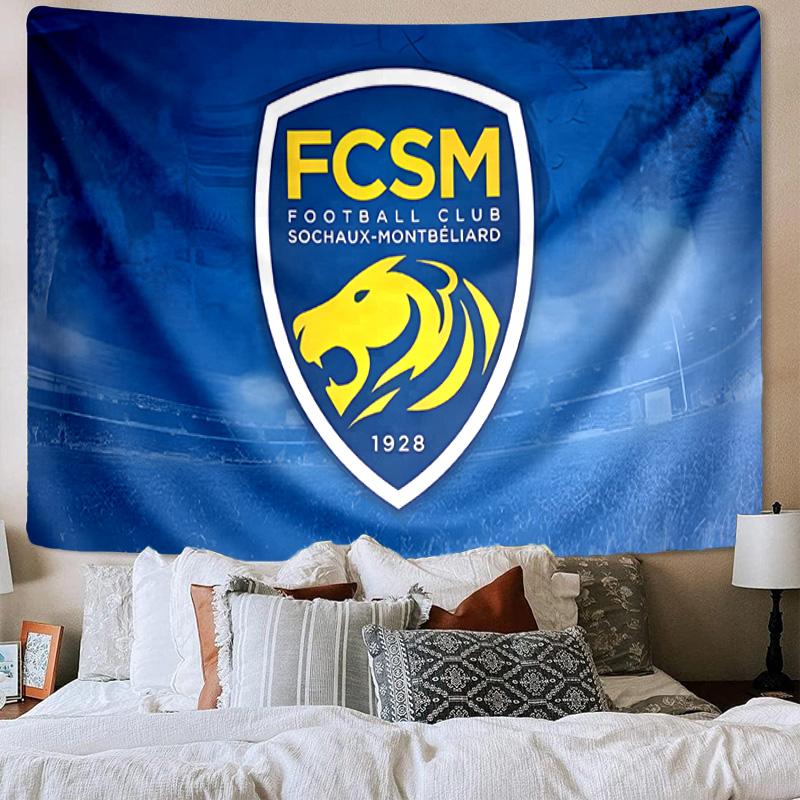 Sochaux-montbeliard Crest Tapestry Playroom Tapestry, Accessories for Bedroom,Livingroom, dormitory Room Wall Decor Fan Birthday Gifts